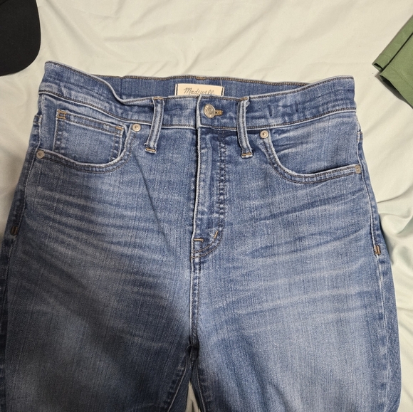 Madewell 10" High Rise Skinny Jeans Tulip Hem Sz 29 - Picture 3 of 12